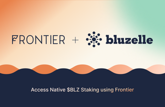 Frontier x Bluzelle = Native $BLZ Staking on Mobile📱