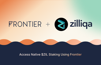 Frontier x Zilliqa = Native $ZIL Staking on Mobile📱