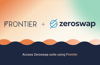 Frontier x ZeroSwap = Native Zeroswap suite on Mobile📱